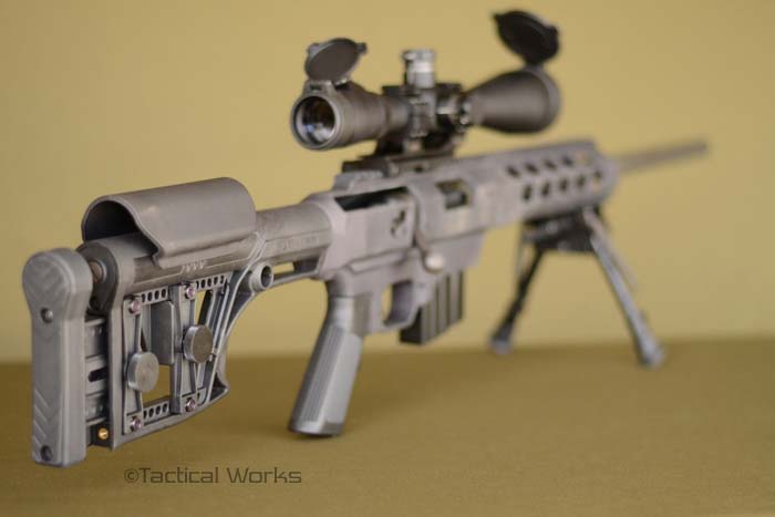 Luth-AR MBA buttstock on MDT Tac21 Chassis