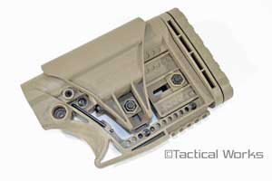 "MBA" Modular Buttstock Assembly Carbine AR stock FDE by Luth-AR 