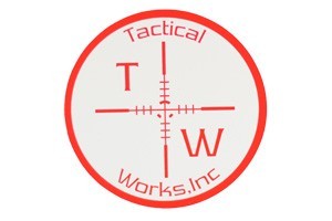 Tactical Works Sticker White & Red