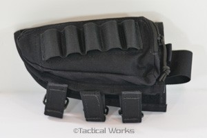 Tactical Operations Ammo Cheek Pad Shotgun Loops Black Left Hand 