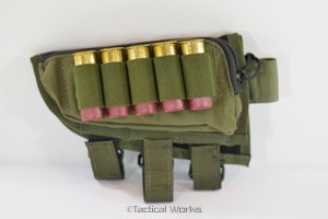 Tactical Operations Ammo Cheek Pad Shotgun Loops OD Green Left Hand