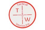 Tactical Works Sticker White & Red